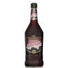 Hiram Walker Black Raspberry Liqueur 1L bottle with natural flavors.