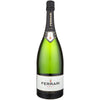 Magnum bottle of Ferrari Trento Brut 1.5 L on a white background.