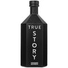 True Story Straight Bourbon in matte black hexagonal bottle, finished in White Moscatel casks, 750 ml.